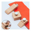 DIY Leather Craft Edge Tool Beech Block Handmade Leather Durable Tanned Tool Wooden Edge Grinding Sandpaper Treatment