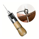 DIY Leather Sewing Awl Set Waxing Thread Hand Sewing Tools Leather Crafts Side Stitching Belt Strips Cobbler Canvas Repair Tools Hand Sewers Diy Leather Craft