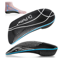 3/4 Plantar Fasciitis Insoles, High Arch Support Inserts for Flat Feet,