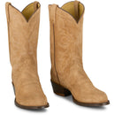 Tony Lama Men's 12" Plano Western Boot Honey Suede (DR3050) - Front View