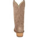 Tony Lama Men's 12" Plano Western Boot Taupe Suede (DR3051)