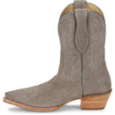 Tony Lama Women's 9" Lea Western Bootie Ash Suede (DR3260)