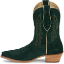 Tony Lama Women's 9" Lea Western Bootie Emerald Suede (DR3262)