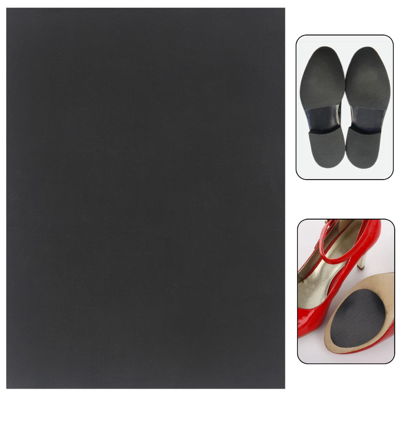 Resistant Sole Sheet 2.2MM Heel Repair Pad Rubber Sole Pad Black Shoes Bottom Repairing Material for Women Men Shoes