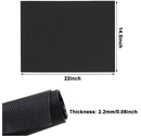 Resistant Sole Sheet 2.2MM Heel Repair Pad 15x22 Inch Rubber Sole Pad Black Shoes Bottom Repairing Material for Women Men Shoes