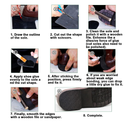 Resistant Sole Sheet 2.2MM Heel Repair Pad 15x22 Inch Rubber Sole Pad Black Shoes Bottom Repairing Material for Women Men Shoes