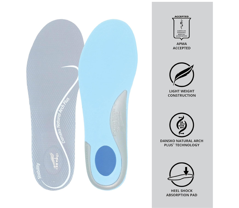 Dansko Women's Trimmable All-Day Comfort Active Footbed with Dansko Natural Arch Technology