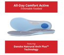 Dansko Women's Trimmable All-Day Comfort Active Footbed with Dansko Natural Arch Technology