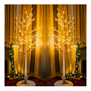 Dazzle Bright Lighted Tree, 6 Ft Birch Tree with Fairy Lights for Decoration Inside Outside, Birch Tree with 144 LED Lights for Christmas Holiday Wedding Home Room Decor, 2 Pack