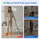 5 Pairs Large Mop Slippers for Floor Cleaning Supplies 10 PCS Washable Microfiber Mop Socks Reusable Mopping Slippers