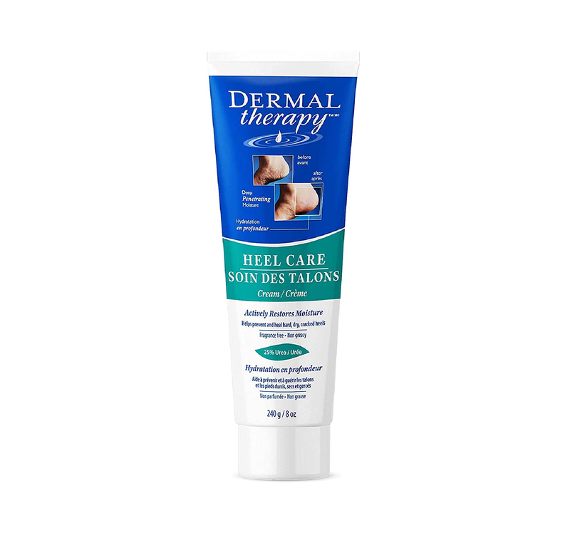 Dermal Therapy Heel Care Cream - For Dry Rough Cracked Heels and Feet 25% Urea and 6% Alpha Hydroxy Acids