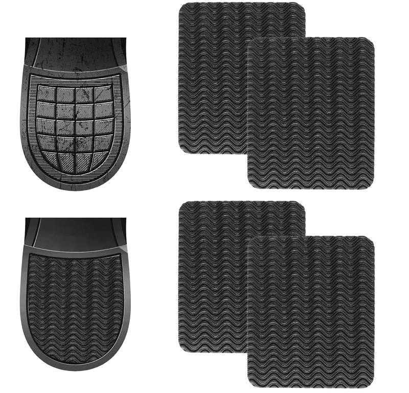 Shoes Heel Pads, 4 Pcs Adhesive Anti Slip Shoe Repair Pads Silicone Noise Reduction Shoes