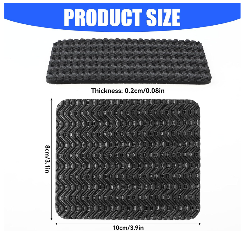 Shoes Heel Pads, 4 Pcs Adhesive Anti Slip Shoe Repair Pads Silicone Noise Reduction Shoes