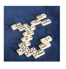 Dominoes Set for Adults Large Size Tile 2.17 Inch 28 Pieces Double Six Dominos Set for Classic Table Game Ivory with Black Dots Tiles Family Game Set with Box and Canvas Bag for 2 to 4 Players