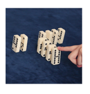 Dominoes Set for Adults Large Size Tile 2.17 Inch 28 Pieces Double Six Dominos Set for Classic Table Game Ivory with Black Dots Tiles Family Game Set with Box and Canvas Bag for 2 to 4 Players