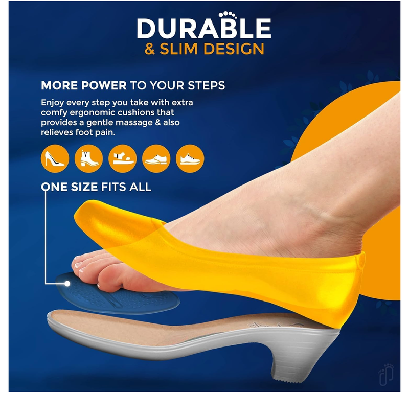 Metatarsal Pads | Metatarsal Pads for Women | Ball of Foot Cushions Forefoot Shoe Inserts Shoe Insole High Heels to Pain Relief,
