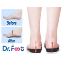 Dr. Foot's 3/4 Length Orthotics Insoles - Best Insoles for Corrects Over-Pronation, Fallen Arches, Fat Feet - Plantar Fasciitis,