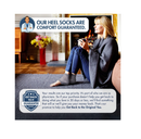 Dr. Frederick's Original Moisturizing Heel Socks for Cracked Heel Treatment 2 Pairs Stop Cracked Heels in Their Tracks