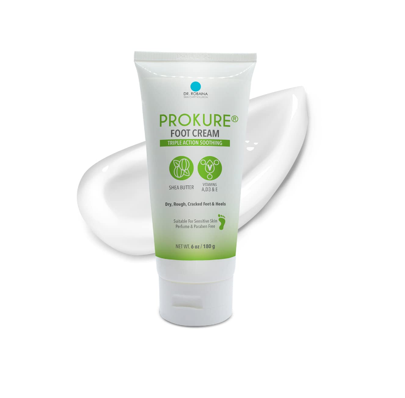 Dr. Robaina Skin Care Solution PROKURE Foot Cream Help relieve itchy dry irritated skin while still refreshing and deodorizing Stimulates the skin’s natural healing process 6 oz