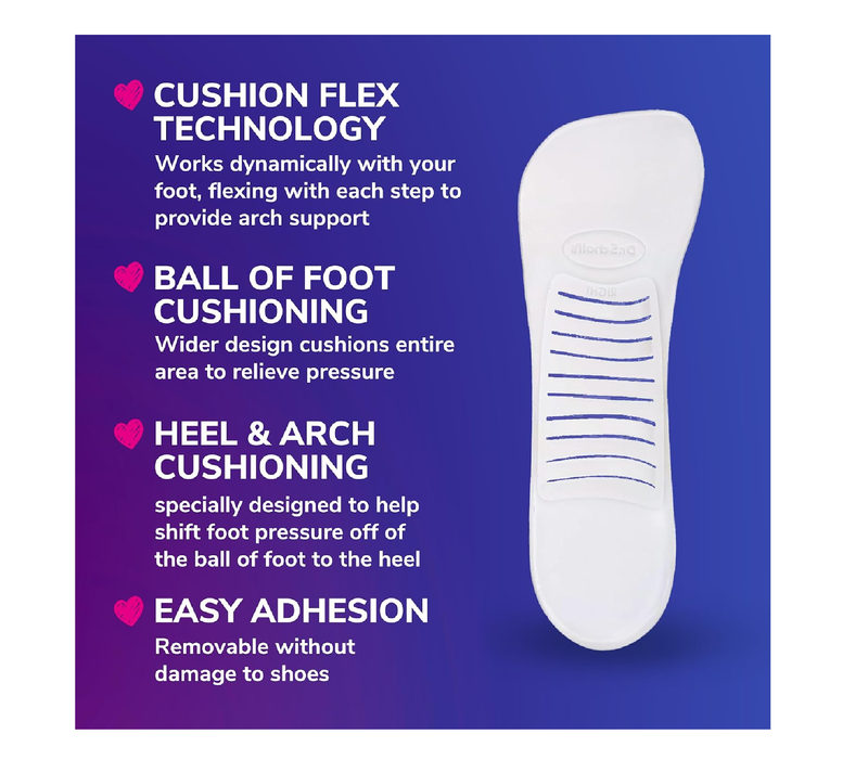 Dr. Scholl's Love Your Heels & Wedges 3/4 Length Insoles, All-Day Comfort for High Heeled Shoes,