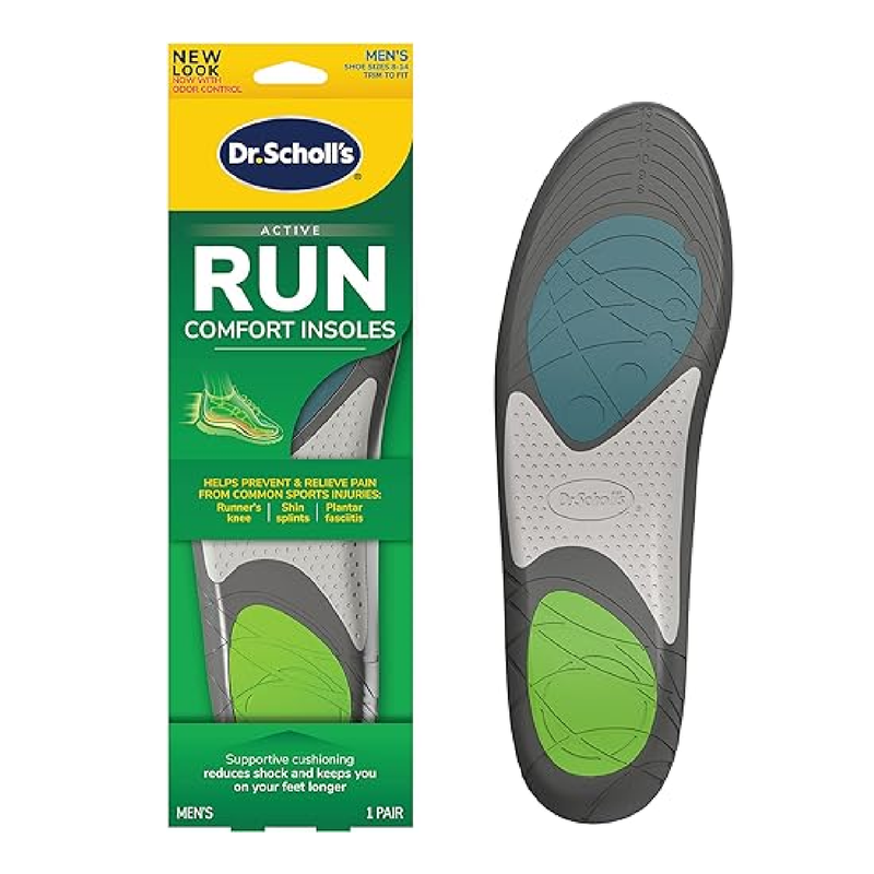 Dr. Scholl's Run Active Comfort Insoles, 1 Pair, Trim to Fit Inserts