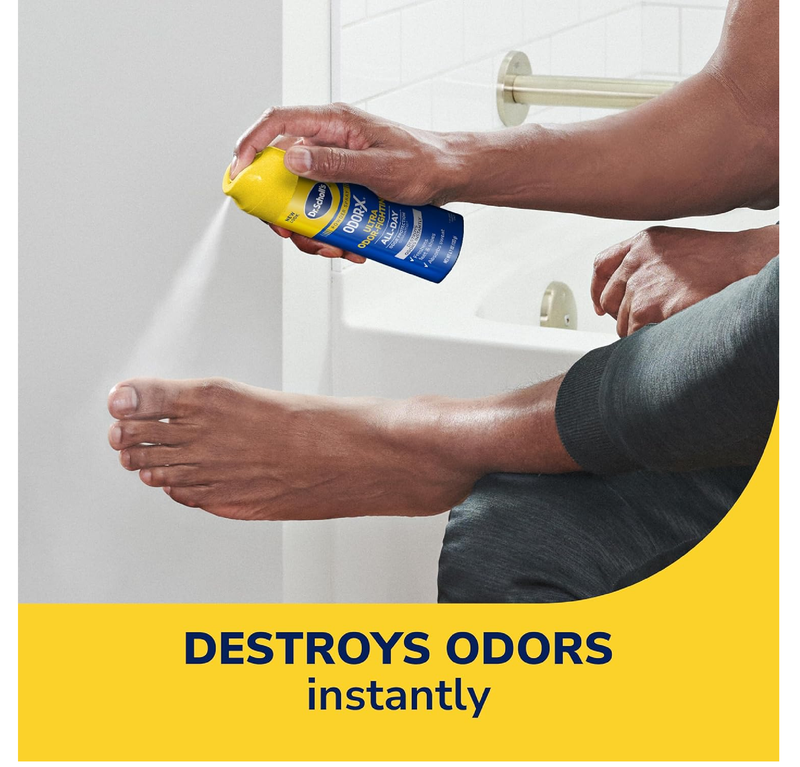 Dr. Scholl’s Odor-X ODOR-FIGHTING Spray-Powder // All-Day Odor Protection and Sweat Absorption - Packaging May Vary