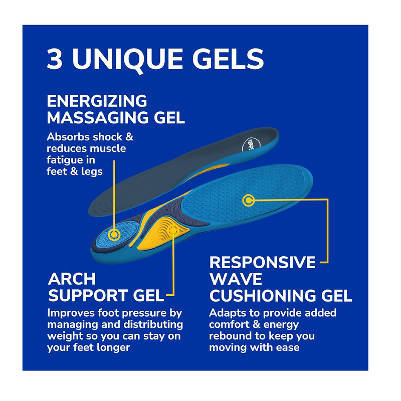 Dr. Scholl’s Energizing Comfort Women’s Everyday Insoles with Massaging Gel