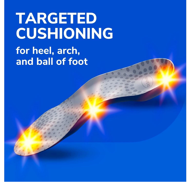 Dr. Scholl's Tri-Comfort Orthotics Inserts, Men's Size 8-12, 1-Pair Packages