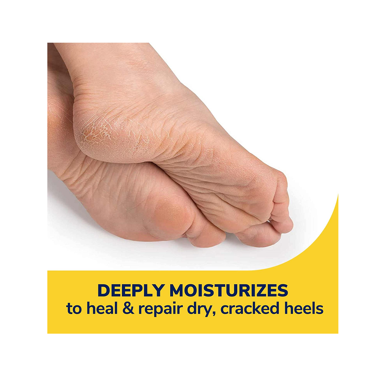 Dr. Scholl's Severe Cracked Heel Repair Restoring Balm 2.5oz with 25% Urea for Dry Cracked Feet Heals and Moisturizes for Healthy Feet