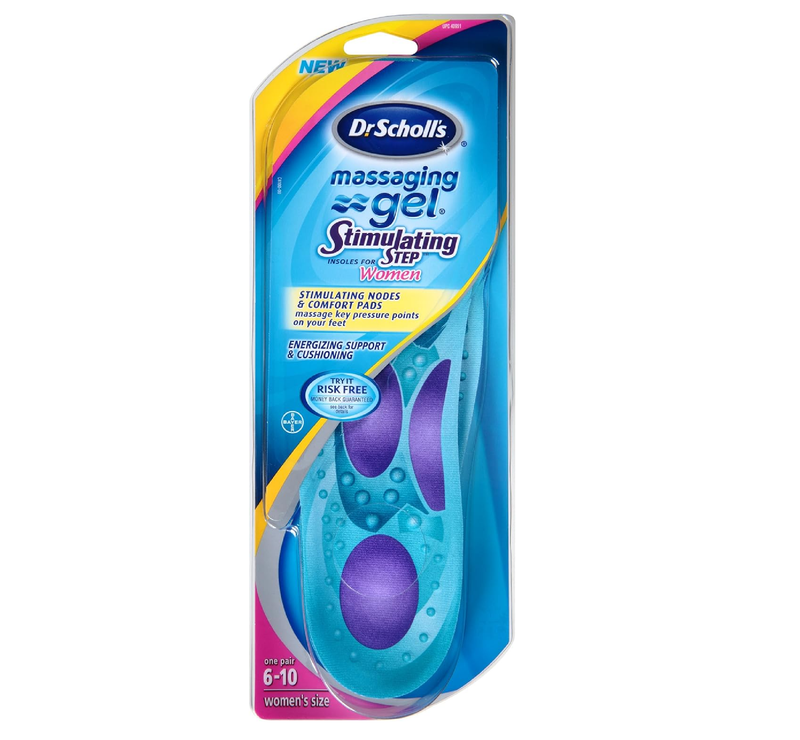 Dr. Scholl's Massaging Gel Stimulating Step Insoles, Women's,