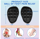 Dr.Foot Ball of Foot Cushions, Metatarsal Pads, Forefoot Pads, Anti Slip Shoe Inserts for Open Toe Shoe,