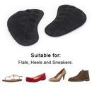 Dr. Foot's Supination & Over-Pronation Corrective Shoe Inserts, Medial & Lateral Heel Wedge Insoles for Foot Alignment,