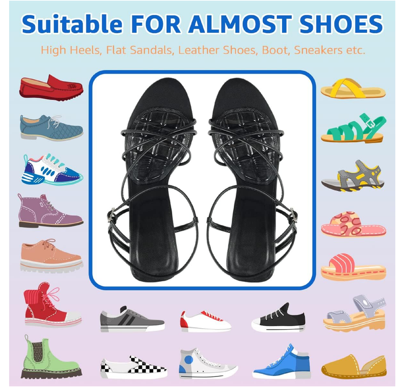 Dr.Foot Ball of Foot Cushions, Metatarsal Pads, Forefoot Pads, Anti Slip Shoe Inserts for Open Toe Shoe,