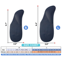Dr. Foot's Arch Support Shoe Inserts for Flat Feet, Plantar Fasciitis, Adhesive Heel Cushion for Relieve Pain for Women & Men