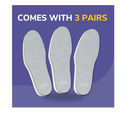 Dr Scholl’s Go Sockless! Cushioning Insoles for Women Men Unisex, 3 Pairs