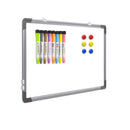 Dry Erase Whiteboard 12" x 16" | to Hang 8 Magnetic Markers 6 Magnets Portable to Write
