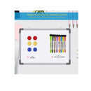 Dry Erase Whiteboard 12" x 16" | to Hang 8 Magnetic Markers 6 Magnets Portable to Write