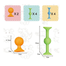 10pcs Darts Sucker Soft Silicone Sucker Game Set Decompression Anti Anxiety Puzzle Sucker Toy Indoor and Outdoor Dart Throwing Competitive Games