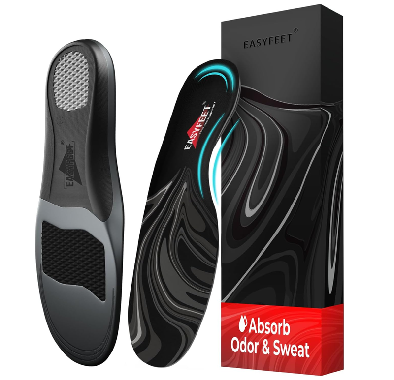 Premium Orthotic Insoles for Men Women - High Arch Support Shoe Inserts for Plantar Fasciitis Pain and Leg Fatigue