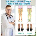 6PCS Adjustable Heel Wedge Inserts for Supination & Overpronation Insoles Correction,