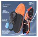 Plantar Fasciitis Pain Relief Insoles for Men and Women, Full-Length Sports Inserts with Good Arch Support, Ideal for Running,
