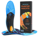 Plantar Fasciitis Pain Relief Insoles for Men and Women, Full-Length Sports Inserts with Good Arch Support,