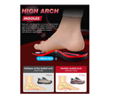 Plantar Fasciitis Relief Insoles, Arch Support Inserts for Women, Athletic Gel Insoles Men for Athletic