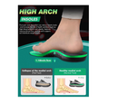 Plantar Fasciitis High Arch Support Insoles for Men Women, Arch Support Inserts for Men,
