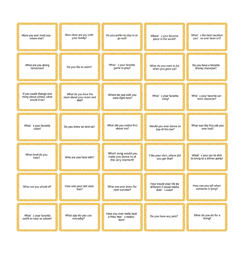 Eaasty 500 Conversation Cards Starters for Friends Conversation Cards Topic Talk Conversation Cards Getting to Know You Games Questions Starters Cards for Friends Coworkers