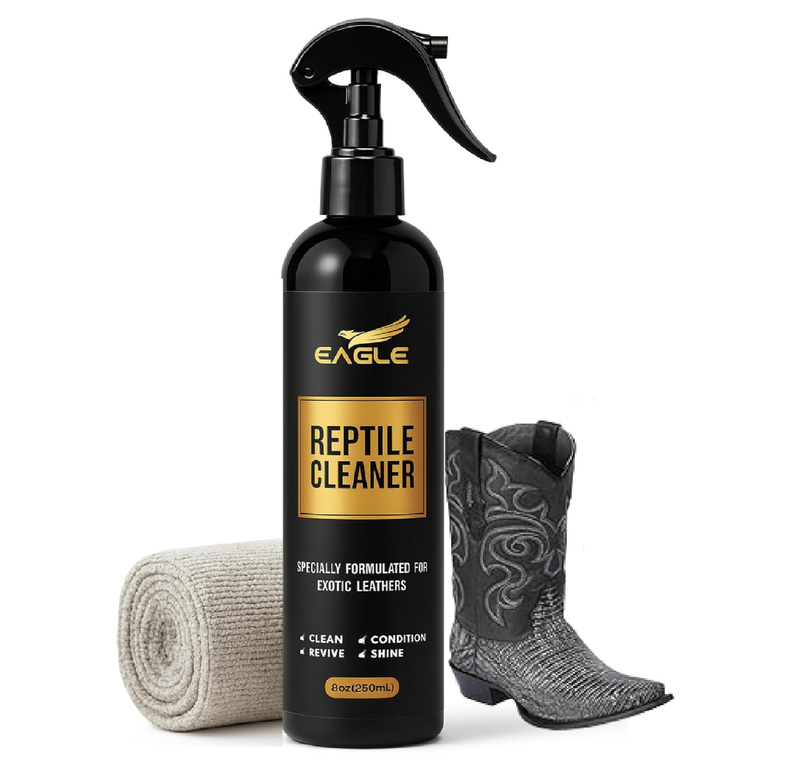 Exotic Leather Cleaner & Conditioner Spray – Cleans, Conditions & Protects Alligator, Crocodile,