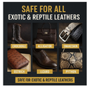 Exotic Leather Cleaner & Conditioner Spray – Cleans, Conditions & Protects Alligator, Crocodile,