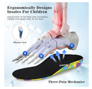 Kids Orthotic Cushioning Arch Support Shoe Insoles, Children EVA Foam Inserts for Flat Feet,
