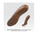 Plantar Fasciitis Relief Feet Cork Insoles Arch Supports Orthotics Inserts for Flat Feet,