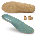 Thin Insoles for Plantar Fasciitis, Soft and Breathable Cork Orthotic Insoles with Arch Support,